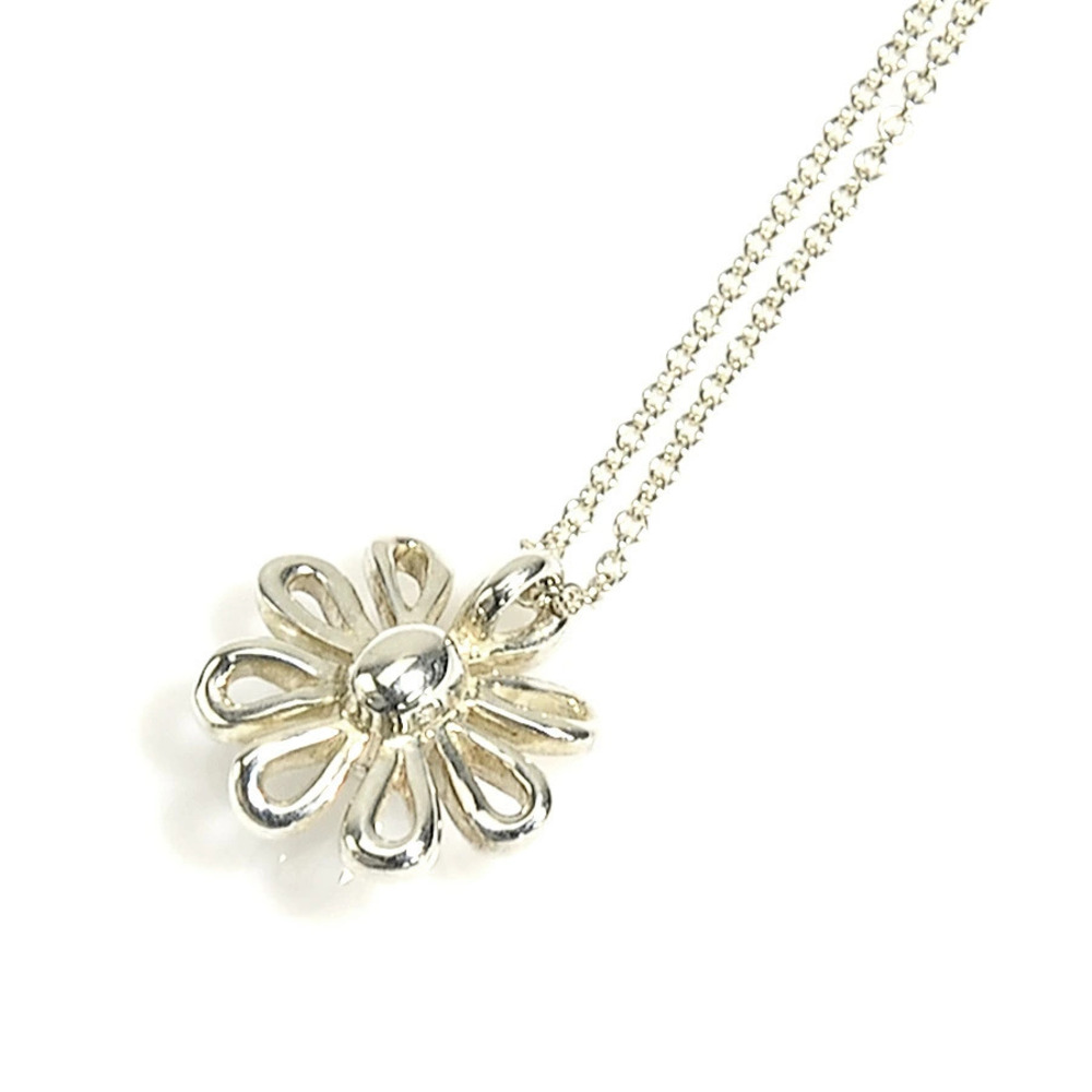 Tiffany Co Daisy Flower Necklace Sterling Silver